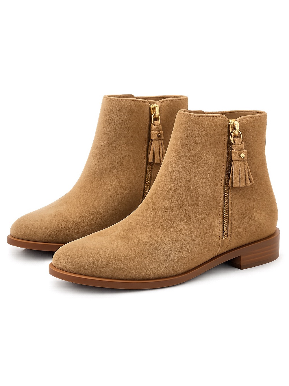 Kate Spade Tan Suede Ankle Booties Excellent condition!